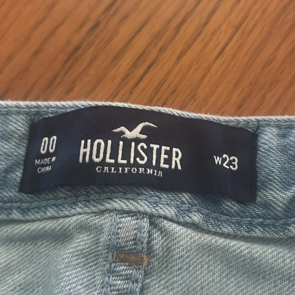 Hollister Light Blue Distressed Denim Skirt